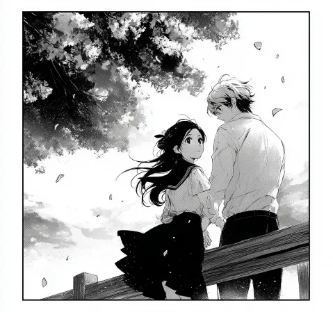 校园题材漫画条目封面，教室与社团场景